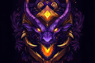 design fantasy game logo