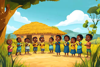 design christian children storybook