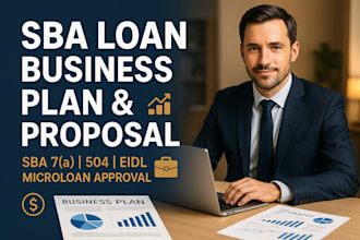 prepare business plan company proposal sba loan approval 7a 504 eidl microloan
