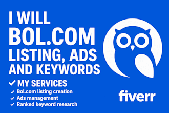 optimize your bol com listings and manage your bol com ads higher sales