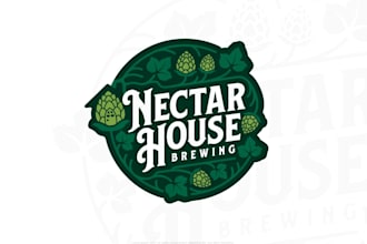 design a modern custom beer brewing craft brand logo