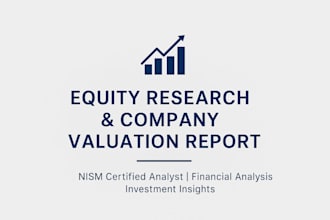 create detailed equity research and company valuation report