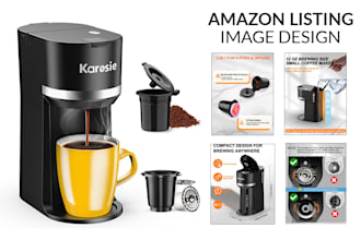 do infographic product image design for amazon listing