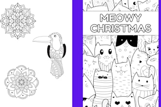 create cute colouring books and book illustrations