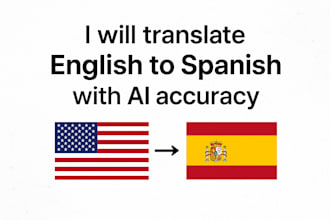 provide accurate english to spanish translation using ai