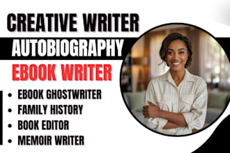 ghostwrite autobiography memoir biography fiction book christian ebook writer