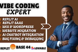 build base 44 app  base 44 bug fixing  replit to wordpress vibe coding expert