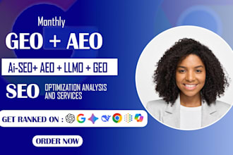 optimize your website with aeo, GEO and monthly SEO expert service