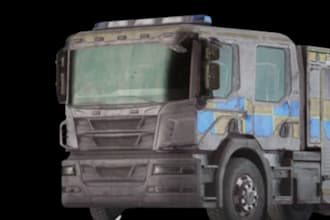 model 3d truck, 3d boat aero cars automobiles train ship or 3d truck animation