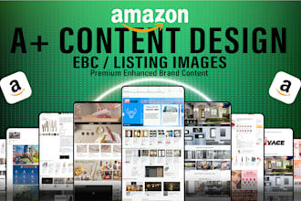 design amazon a plus content, ebc, and listing images
