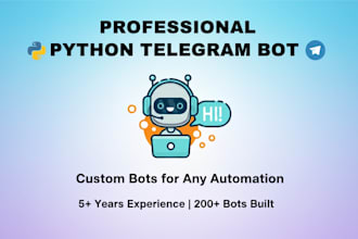 develop a custom telegram bot with python