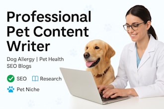 write SEO optimized dog allergy articles for your pet blog
