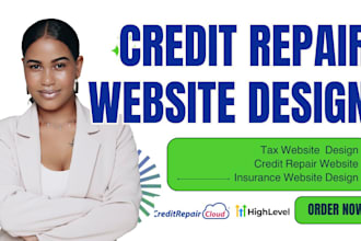 income tax website, credit repair website with ai chatbot, smart client intake