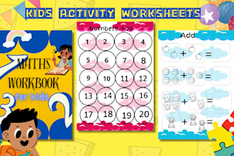 design kids activity book worksheets tracing workbook for kindergarten preschool