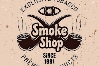 design awesome vape and smoke shop logo