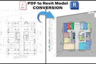 convert dwg, PDF, jpg or rough sketch into revit model