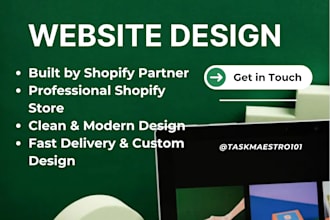 design a custom shopify store for you