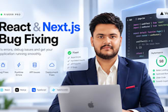 fix bugs and errors in your reactjs or nextjs website
