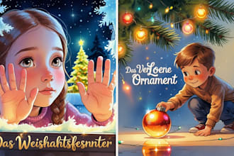 aquarell kinderbuchillustration für kinderbuch geschichtenbuch, buchillustration