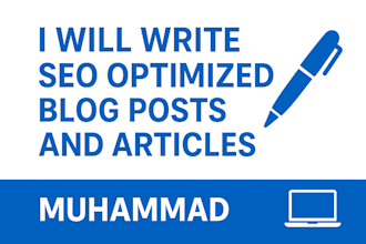 write engaging blog posts and SEO content for your web