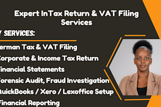 handle your german tax, vat registration, income tax return and bookkeeping