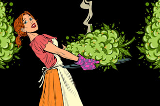 design a custom weed mascot or cannabis cartoon logo