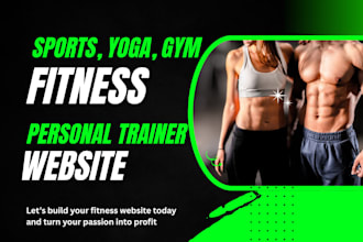 create yoga, fitness, or gym website with booking system