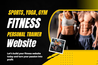 create yoga, fitness, or gym website with booking system