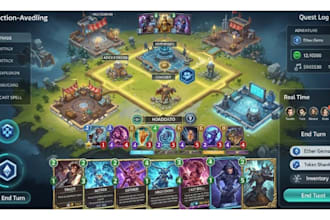 develop multiplayer unreal unity 2d 3d online card game trading crypto battle
