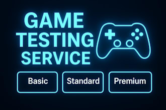 test your game and review