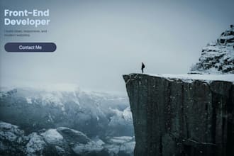 create a front end website or application