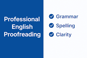 proofread and correct your english text professionally