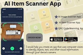 build an ai image scanner app that has outstanding features