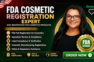 list your cosmetic product and review fda mocra compliance