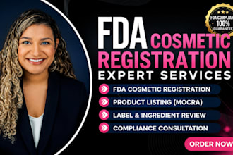 list your cosmetic product and review fda mocra compliance