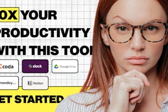 integrate, setup slack, notion, coda, google drive, monday with zapier make n8n