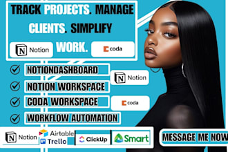 notion project dashboard for agencies remote teams startup notion workspace coda