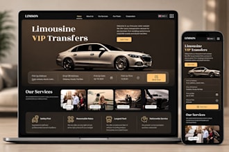 build limousine website chauffeur taxi booking vtc airport transfer website