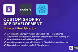 build and customize shopify apps using nodejs and shopify API