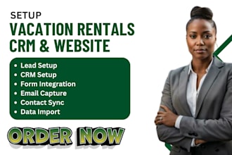 setup vacation rentals CRM vacation rentals leads vacation rental website design