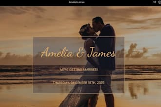 design bliss bone wedding website stylish theme website custom domain wedding
