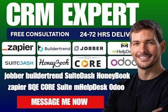 jobber buildertrend suitedash honeybook zapier bqe core suite mhelpdesk odoo