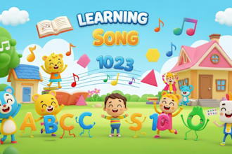 compose and perform children songs and kids learning songs