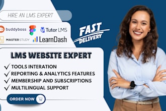 build wordpress lms website with learndash, buddyboss tutor lms pro, masterstudy