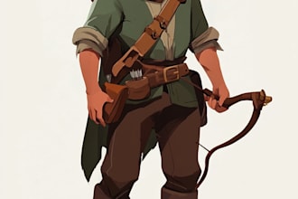 draw 2d game character or 2d game character