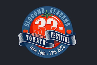 design annual slocomb tomato festival logo