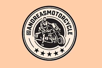 design unique vintage biker logo