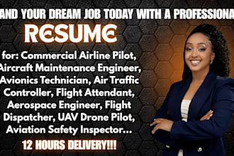 write aviation resume, aircraft pilot cv, aerospace engineer, flight attendant