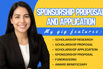 search apply scholarship sponsorship award beneficiary phd bsc fundraising