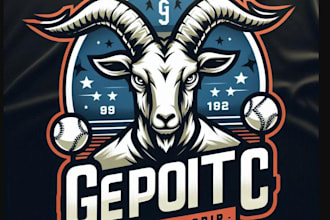 create professional t shirt mascot goat logo